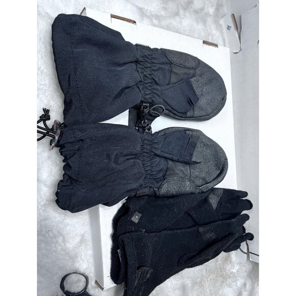 Stick It! Grandos black Adult Ski Gloves & Mittens Combo  women size Small - Picture 4 of 6